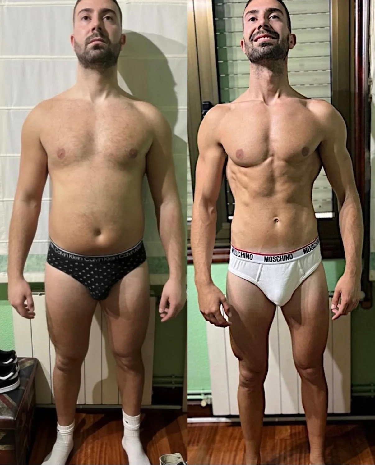Transformación de Eder, antes y después tras 7 meses